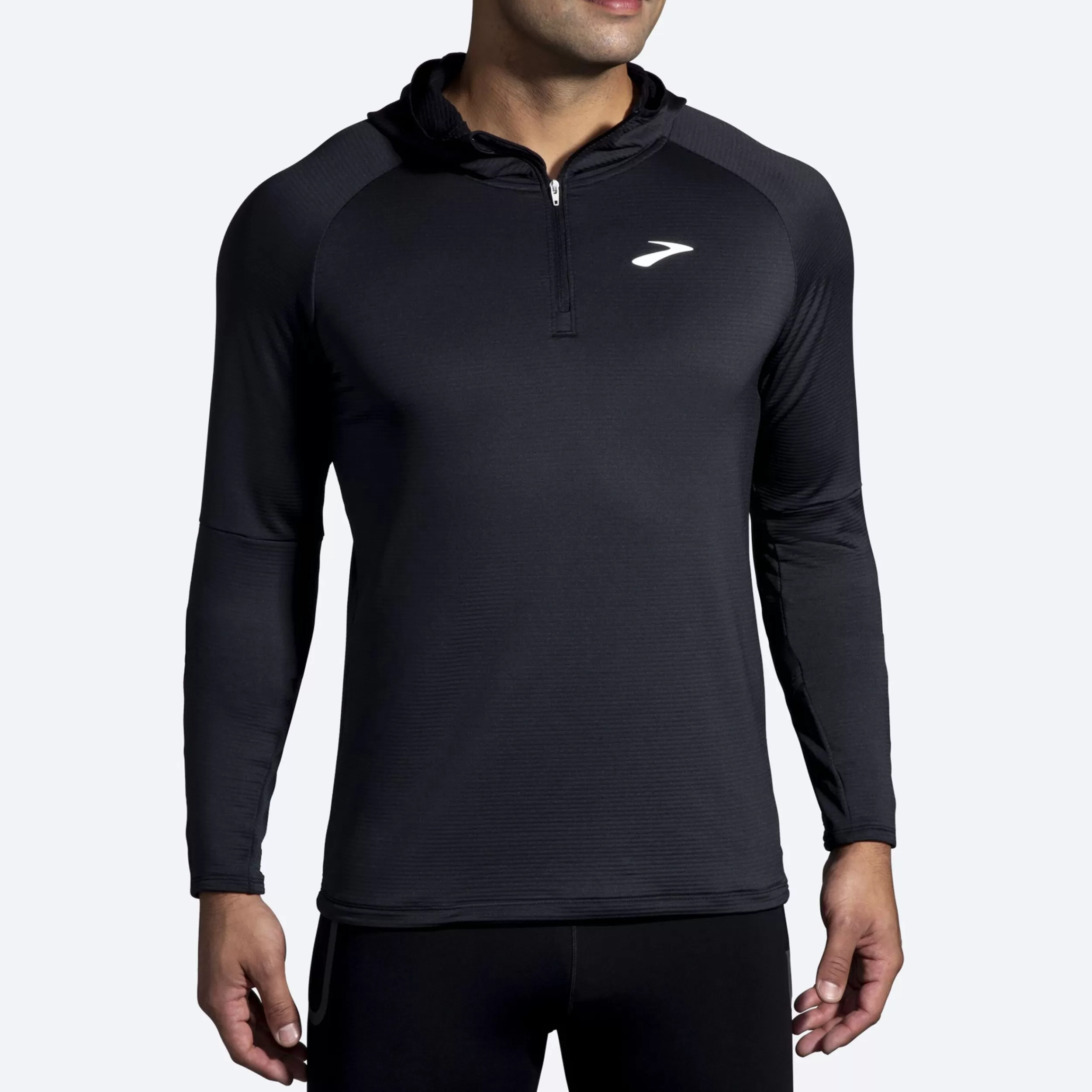 Men Brooks Running Notch Thermal Hoodie 2.0