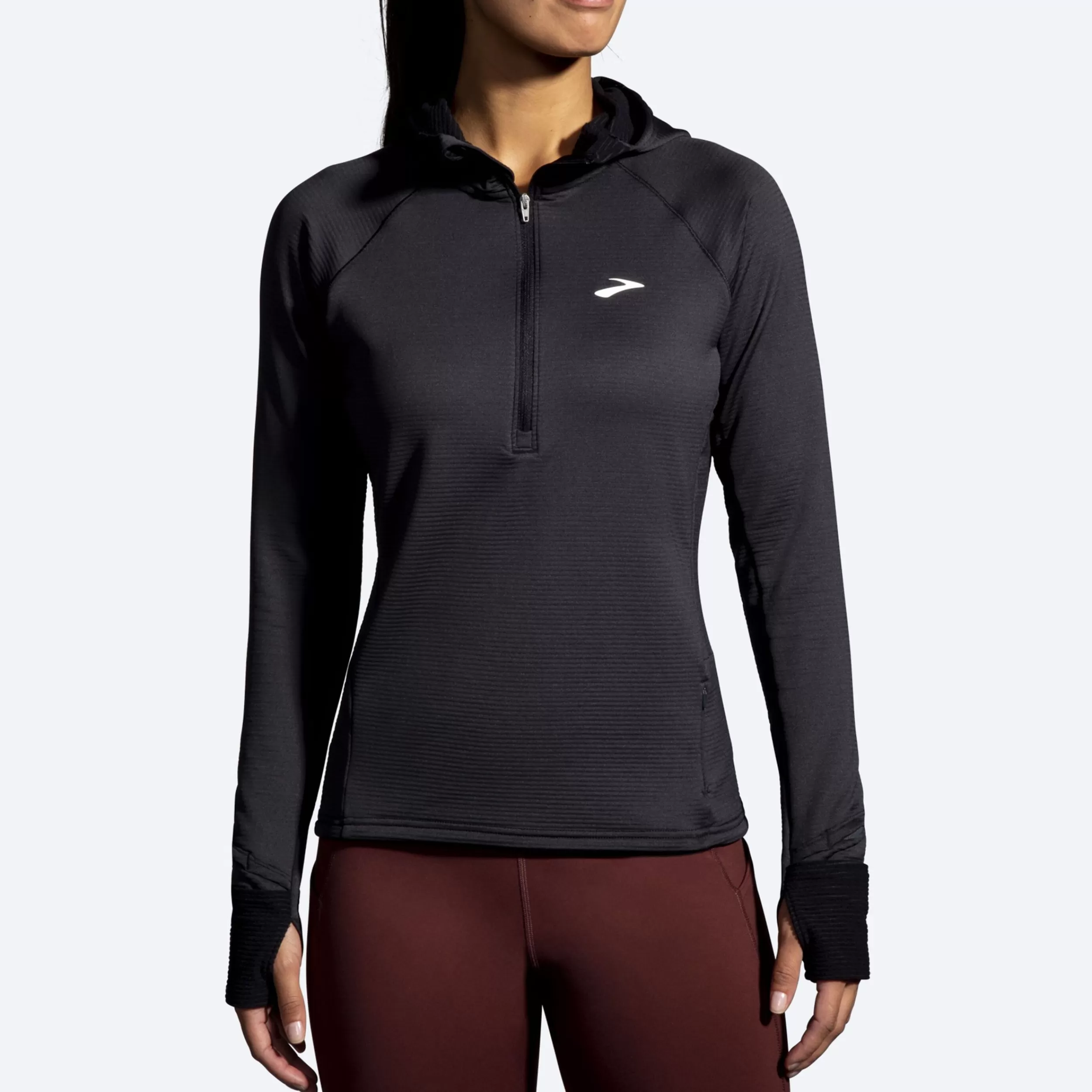 Women Brooks Running Notch Thermal Hoodie 2.0