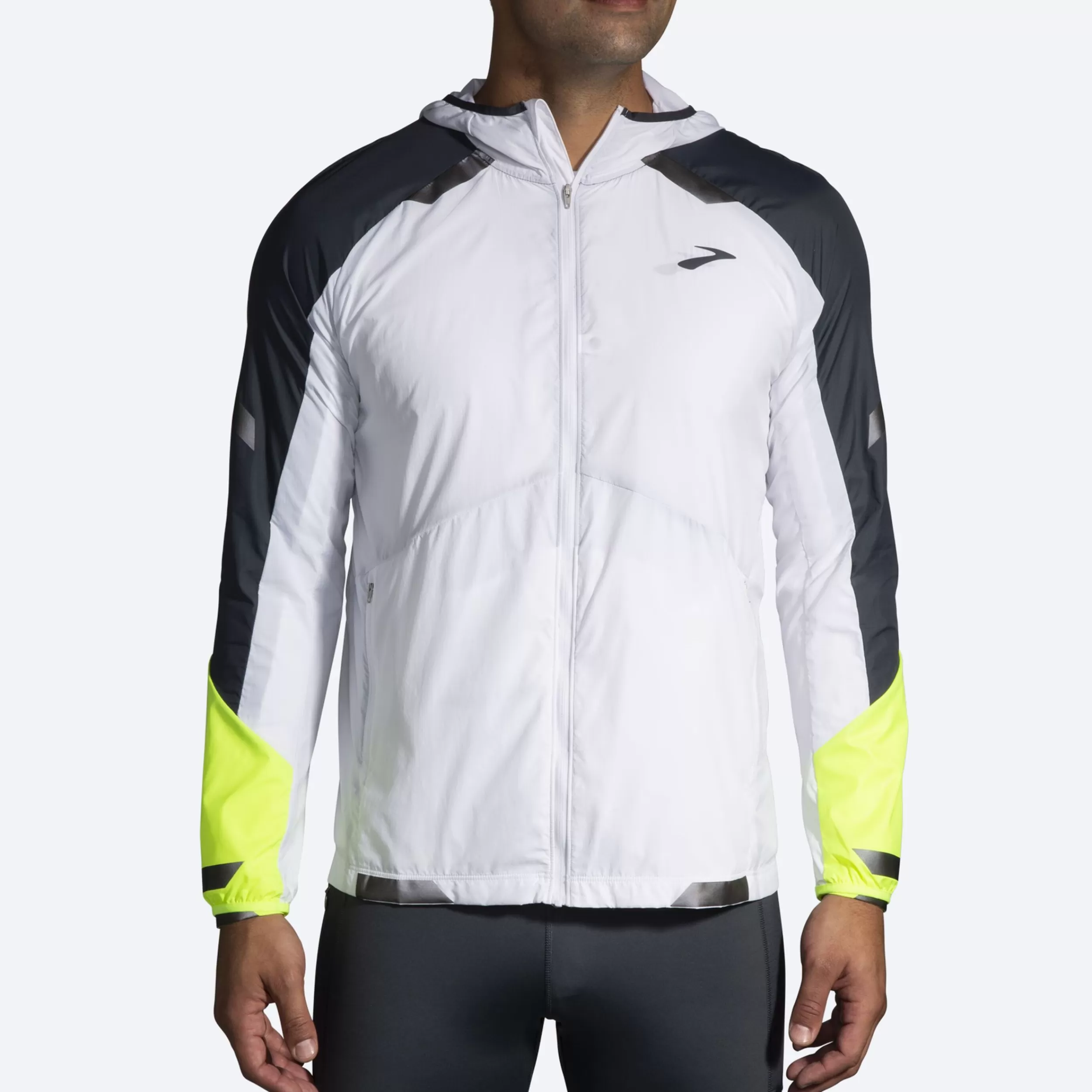 Men Brooks Running Run Visible Convertible Jacket